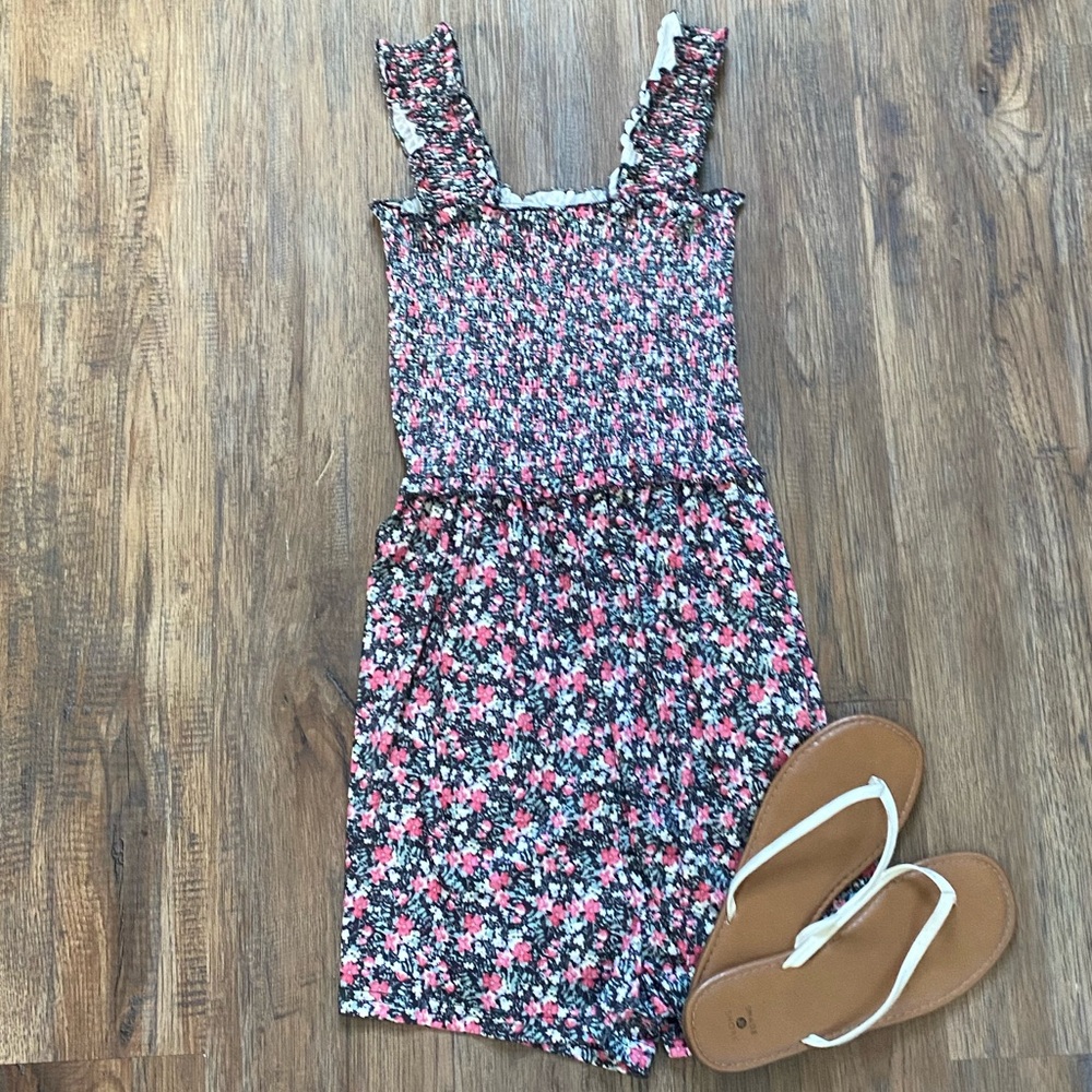 Floral Smocked Romper